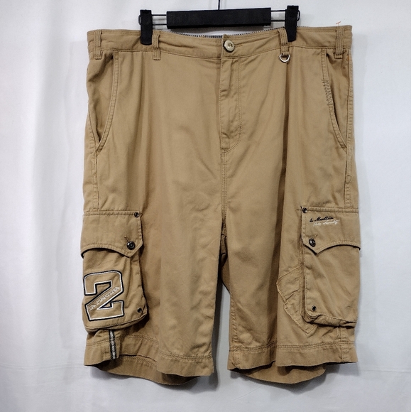 La Martina Saddlery Cargo Shorts Men's 38 Tan Bobo Retro 90s Streetwear Utility - Picture 2 of 10